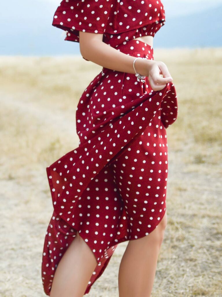 Polka dot summer dress